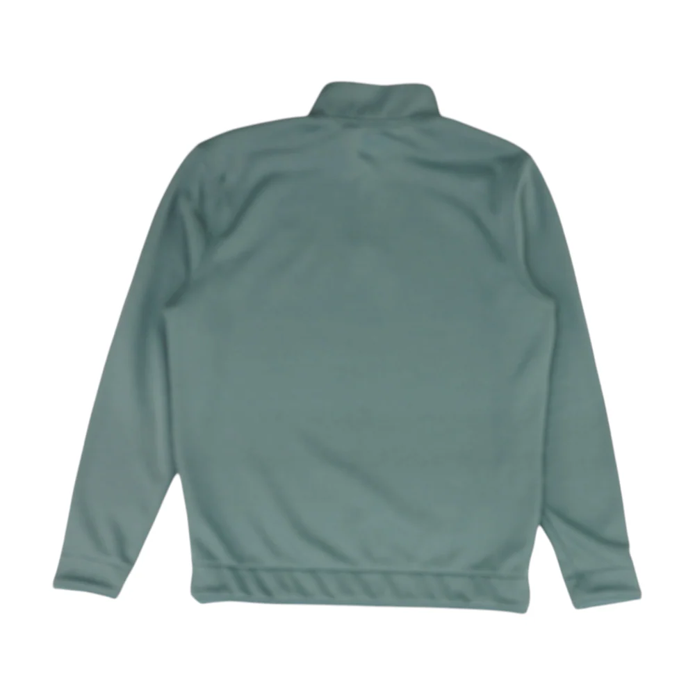 Green Solid 1/4 Zip Pullover - Image 2