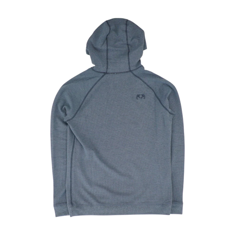 Navy Geometric Hoodie Pullover - Image 2