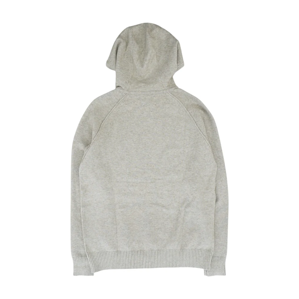 Beige Solid Hoodie Pullover - Image 2
