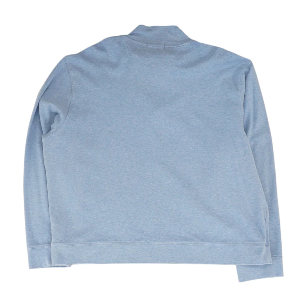 Blue Solid 1/4 Zip Pullover - Image 2