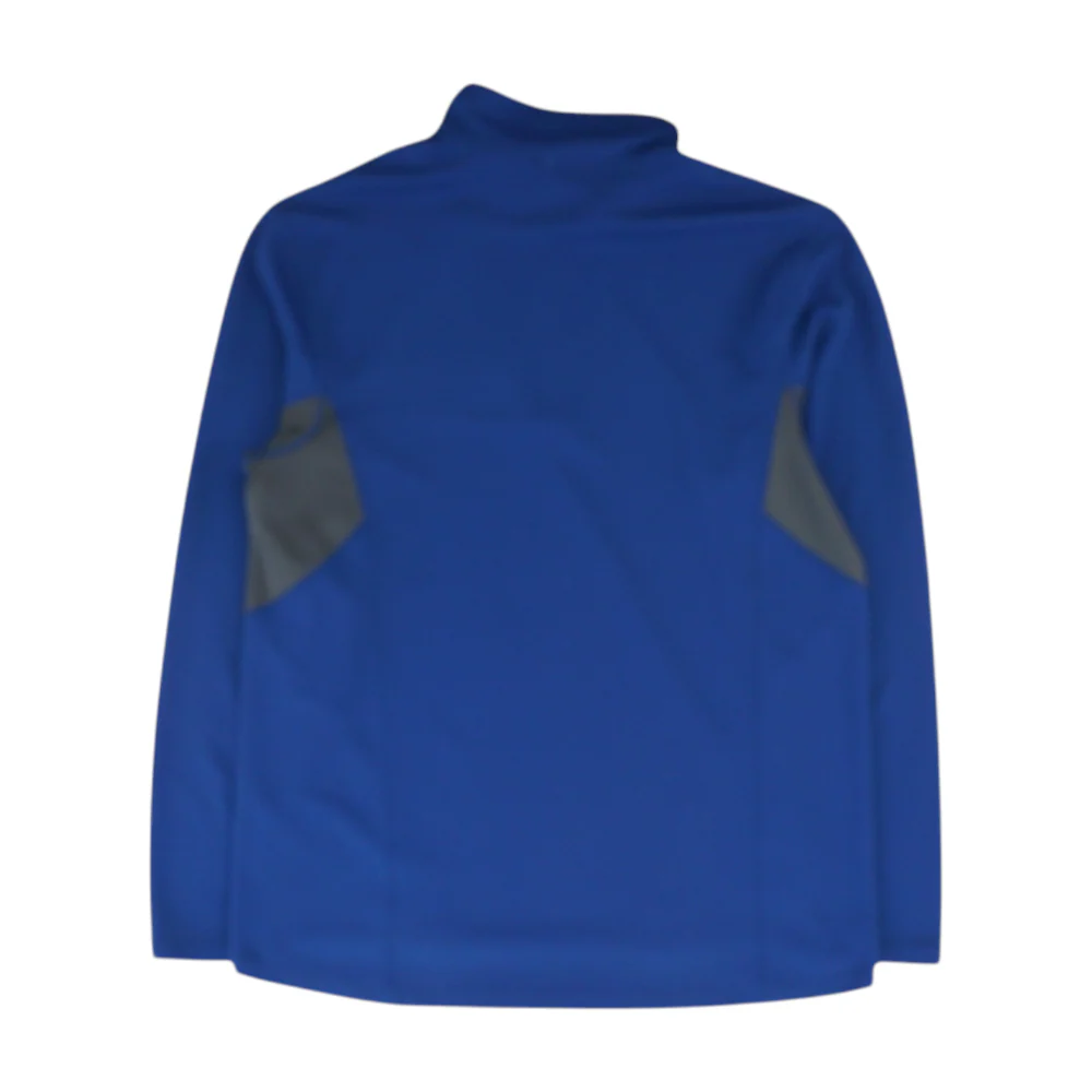 Blue Color Block 1/4 Zip Pullover - Image 2