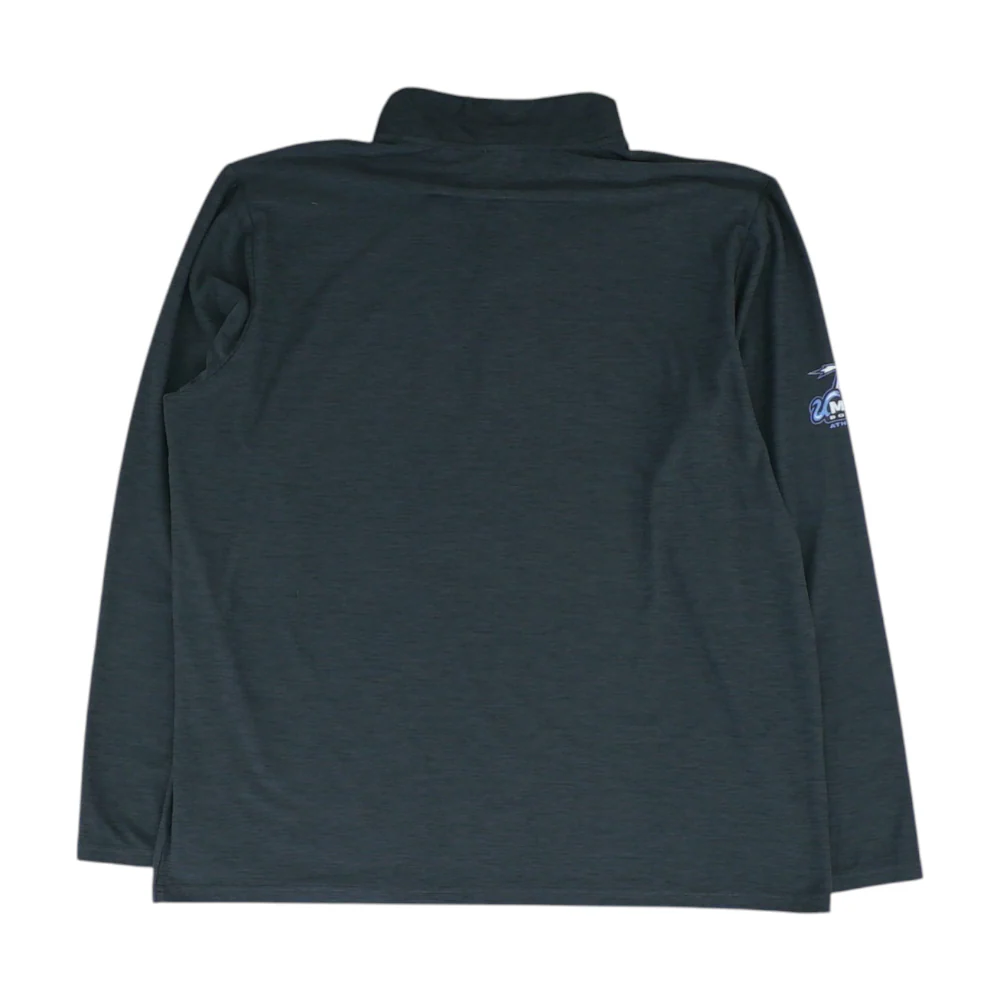 Charcoal UMass Boston Beacons Solid 1/4 Zip Pullover - Image 2