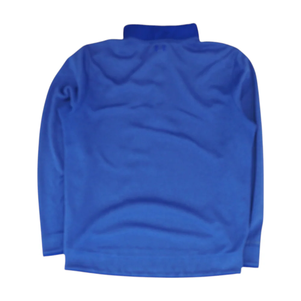 Blue Solid 1/4 Zip Pullover - Image 2