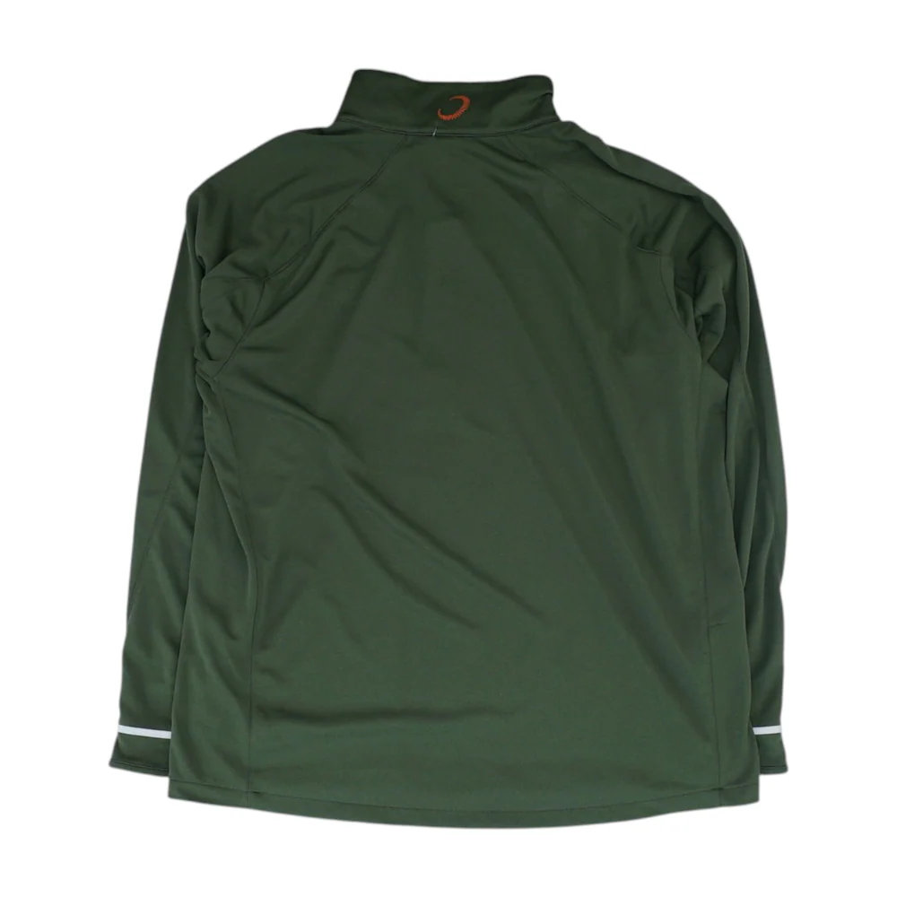 Green Solid 1/4 Zip Pullover - Image 2