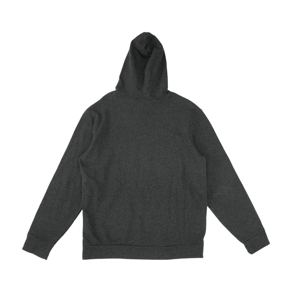 Gray Solid Hoodie Pullover - Image 2