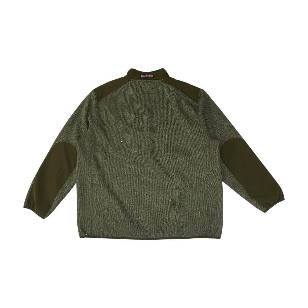 Green Color Block 1/4 Zip Pullover - Image 2