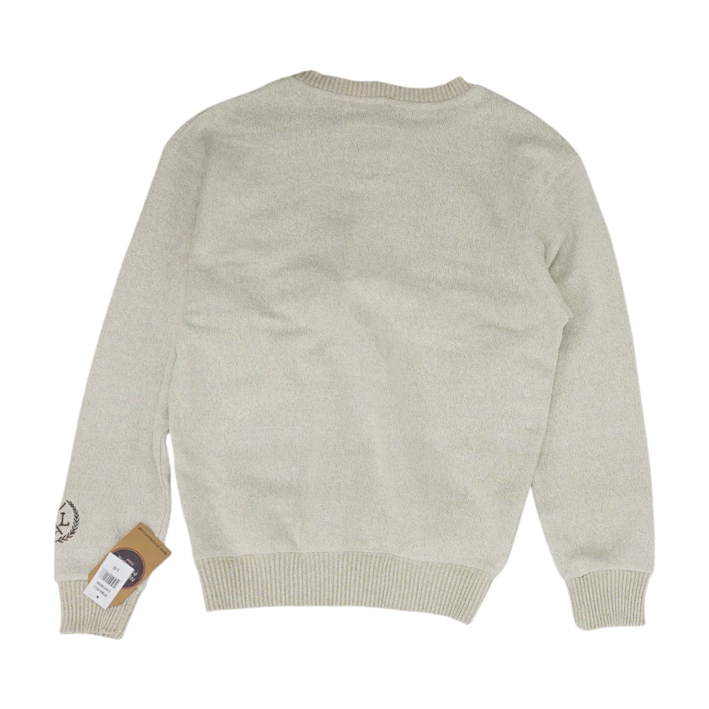 Beige Solid Sweatshirt Pullover - Image 2