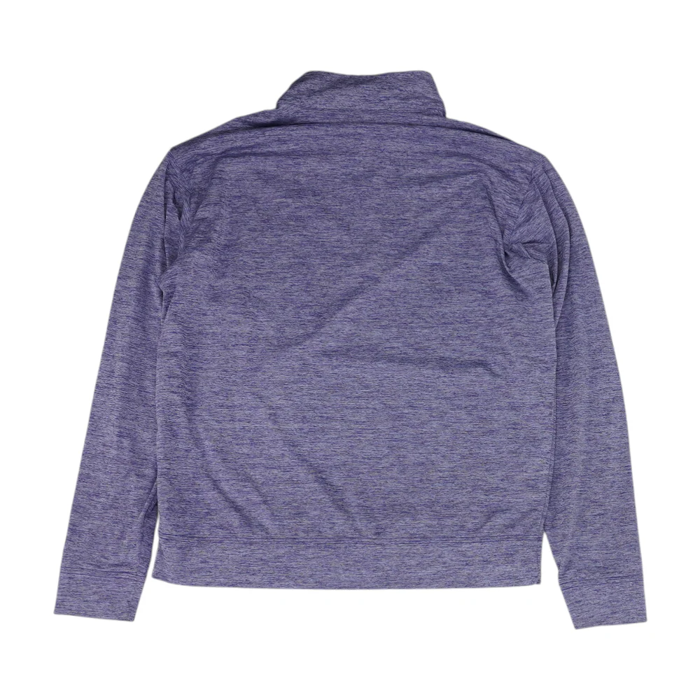 Blue Solid 1/4 Zip Pullover - Image 2