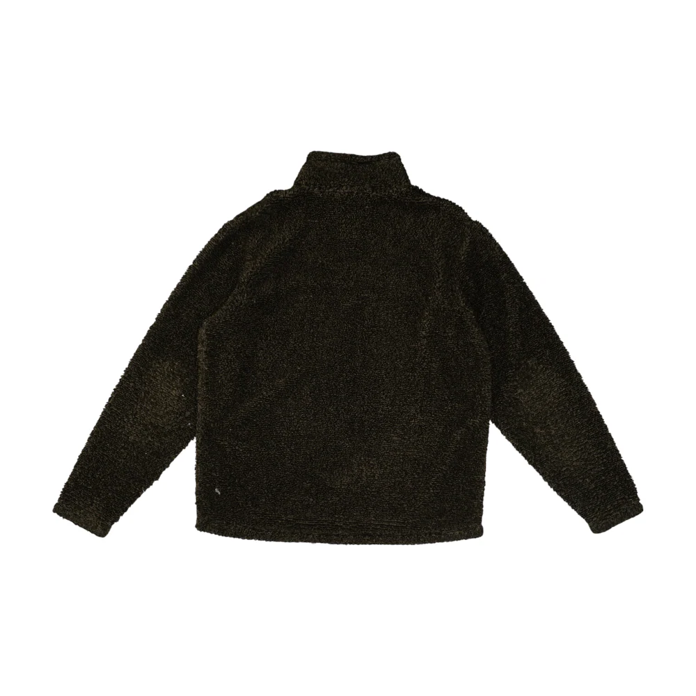 Brown Solid 1/4 Zip Pullover - Image 2