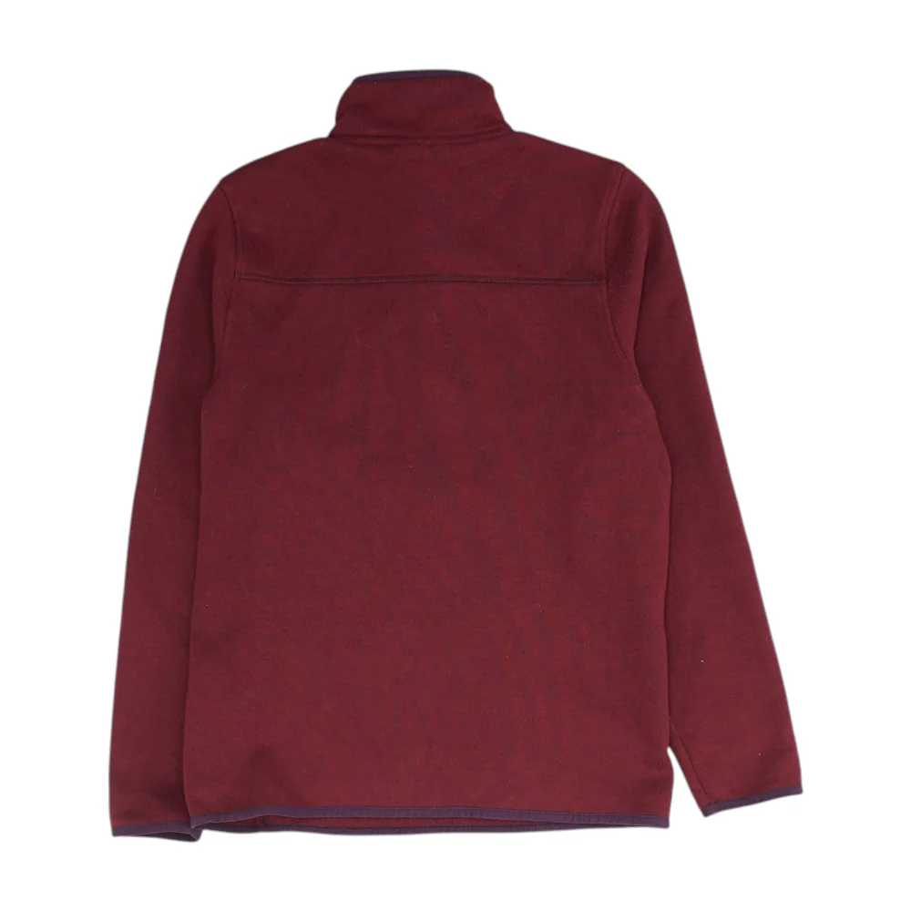 Red Solid 1/4 Zip Pullover - Image 2