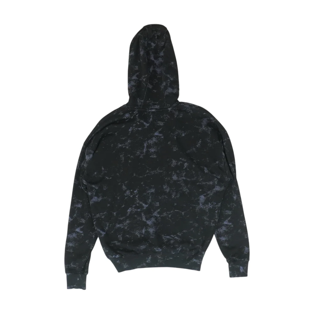 Black Print Hoodie Pullover - Image 2