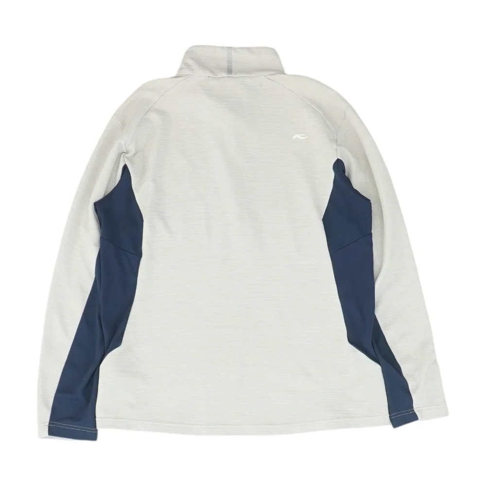 Gray Color Block 1/4 Zip Pullover - Image 2