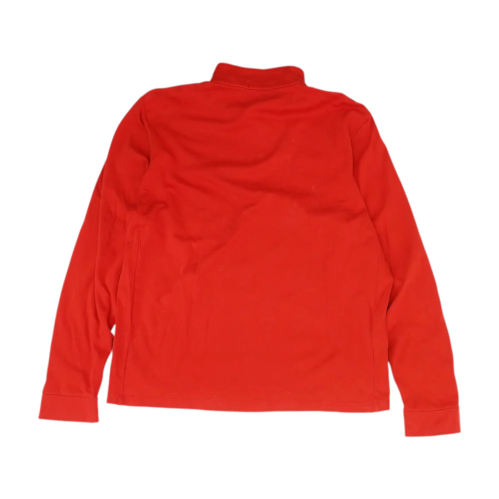 Red Solid 1/4 Zip Pullover - Image 2