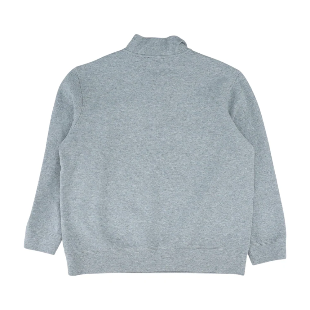 Gray Solid 1/4 Zip Pullover - Image 2