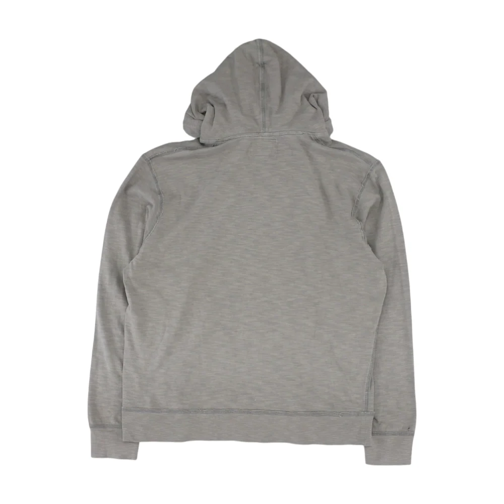 Gray Solid Hoodie Pullover - Image 2