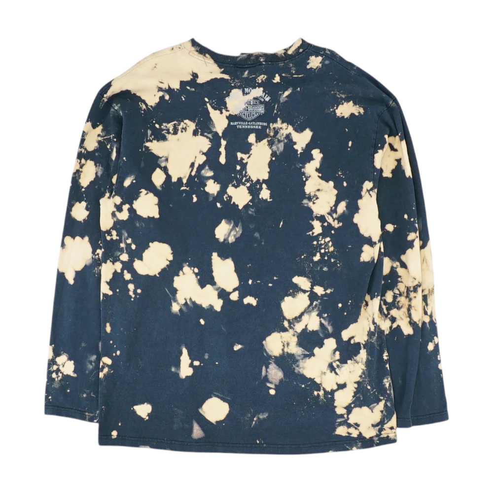 Black Tie-Dye Henley T-Shirt - Image 2