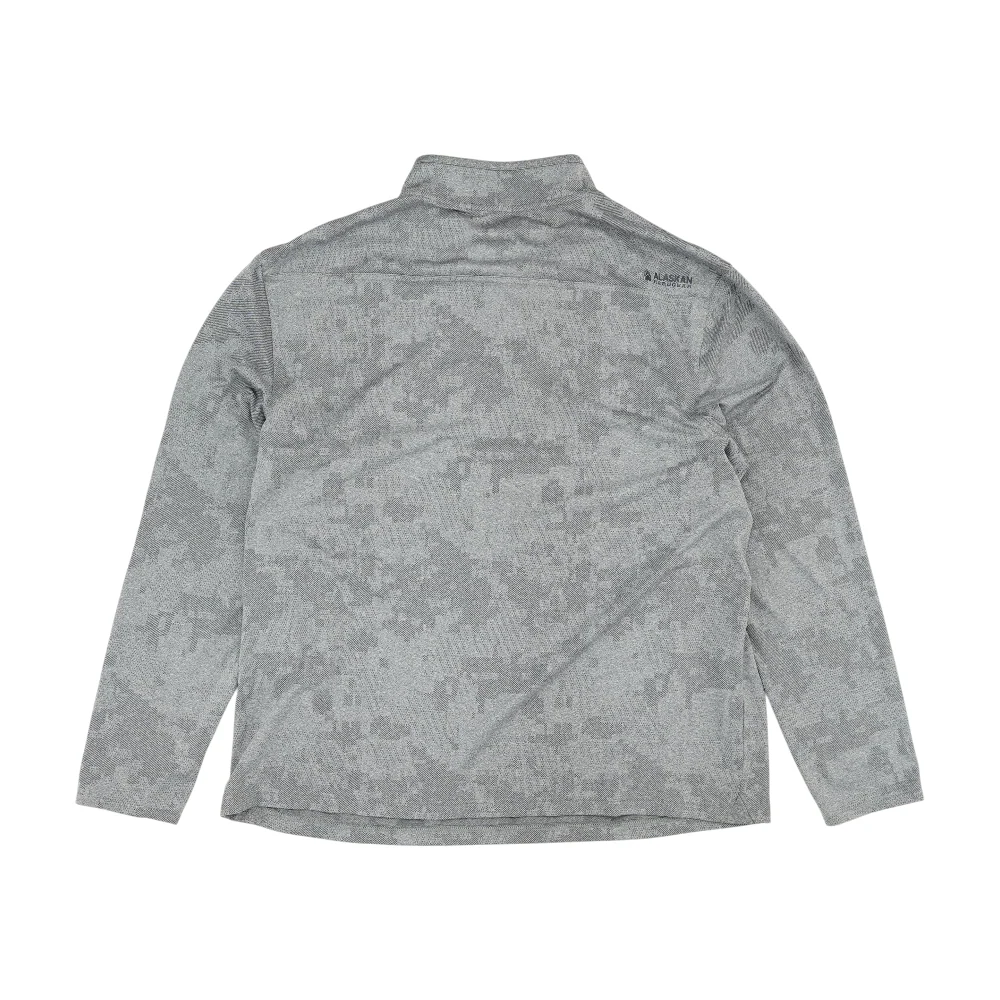 Gray Graphic 1/4 Zip Pullover - Image 2