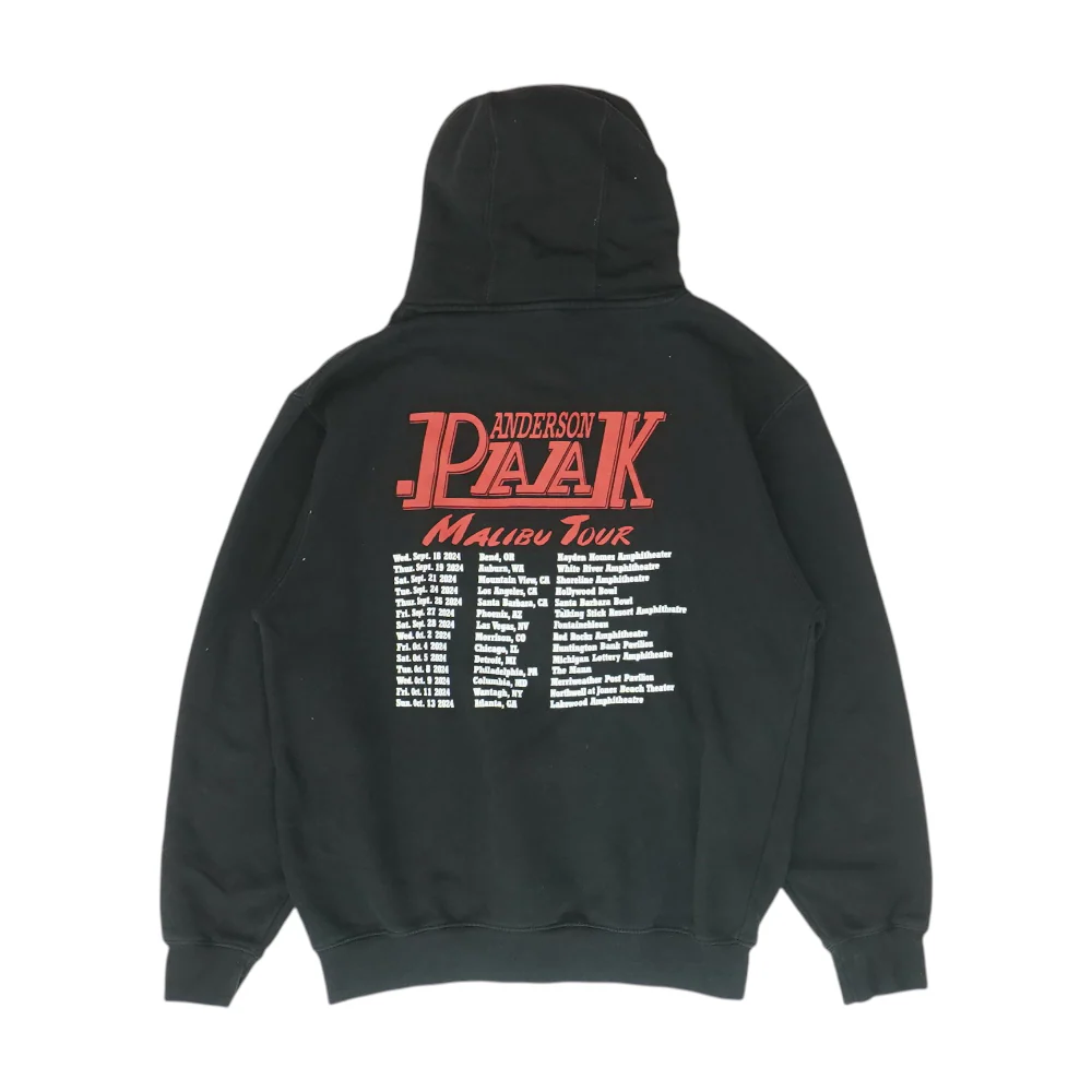 Black Solid Hoodie Pullover - Image 2