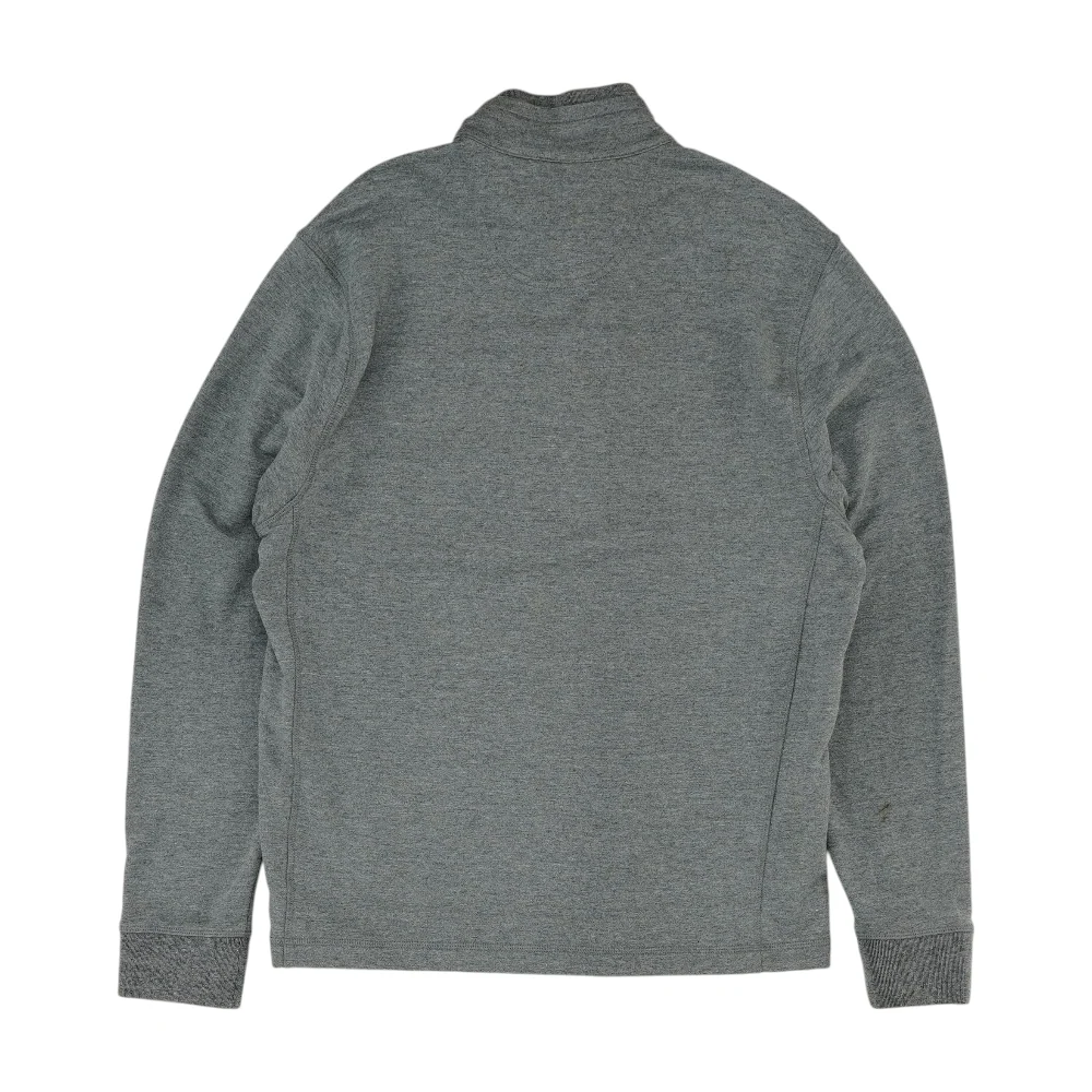 Gray Solid 1/4 Zip Pullover - Image 2