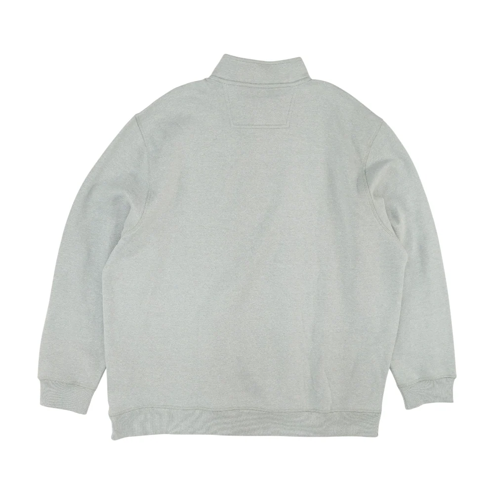 Gray Tall Solid 1/4 Zip Pullover - Image 2