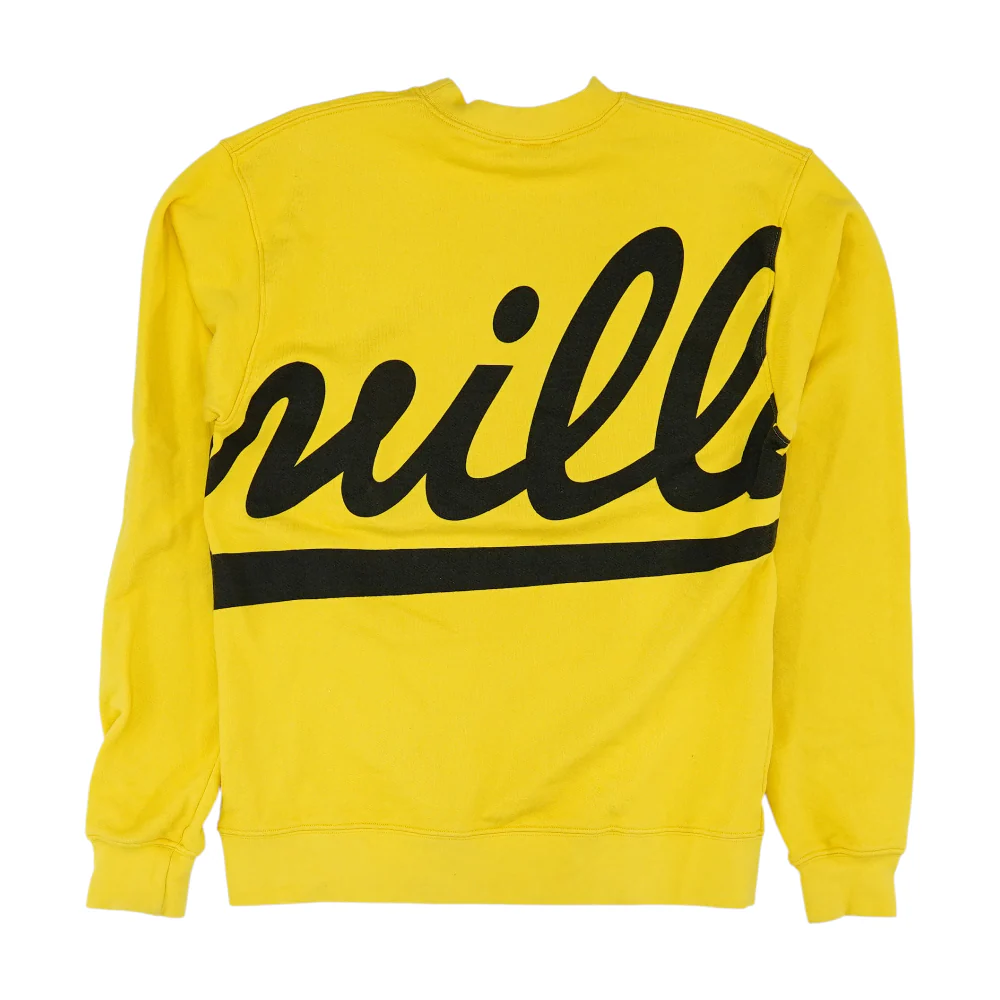 Yellow Solid Sweatshirt Pullover - Image 2