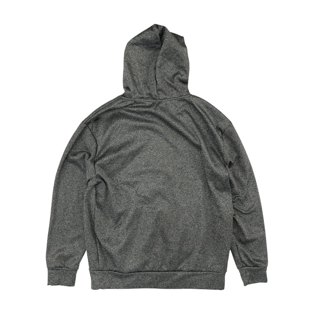 Gray Solid Hoodie Pullover - Image 2