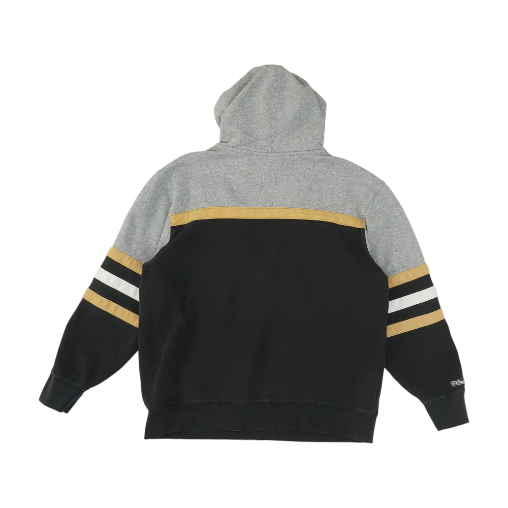 Black Vegas Golden Knights Color Block Hoodie Pullover - Image 2