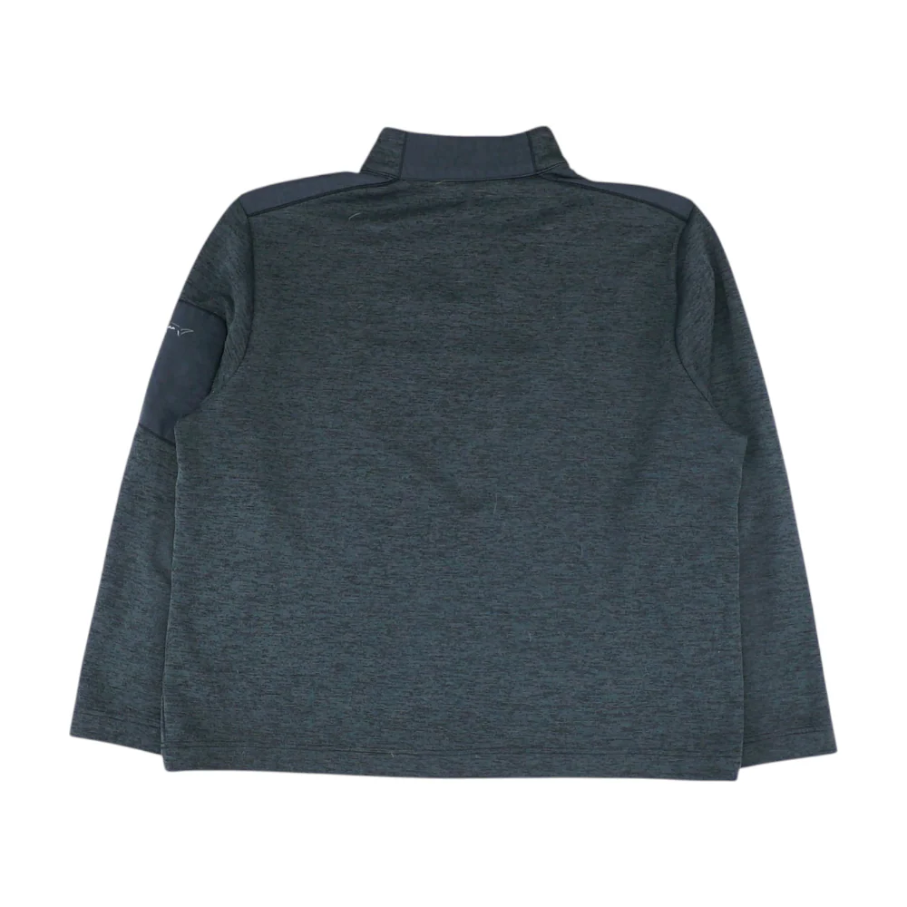 Gray Abstract 1/4 Zip Pullover - Image 2