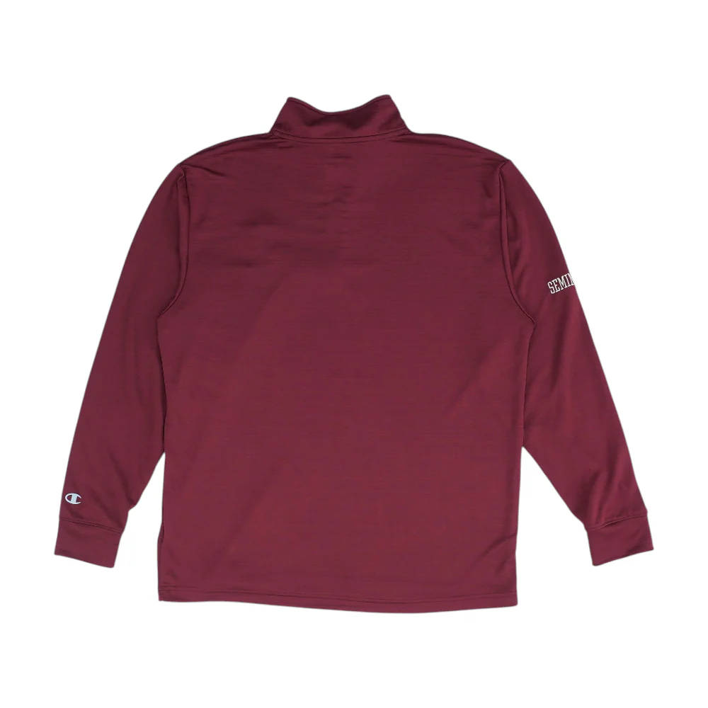 Maroon Washington Redskins Solid 1/4 Zip Pullover - Image 2