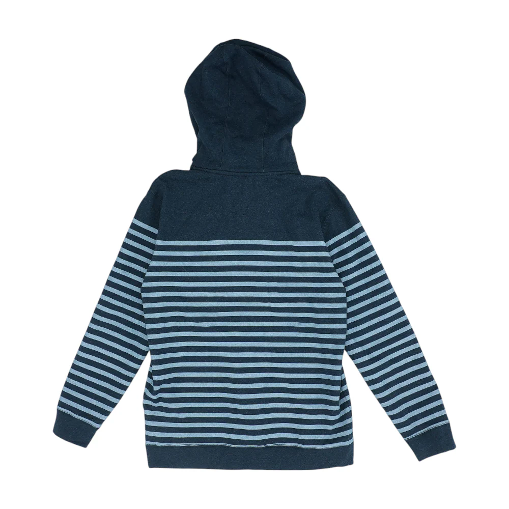 Navy Striped 1/4 Zip Pullover - Image 2