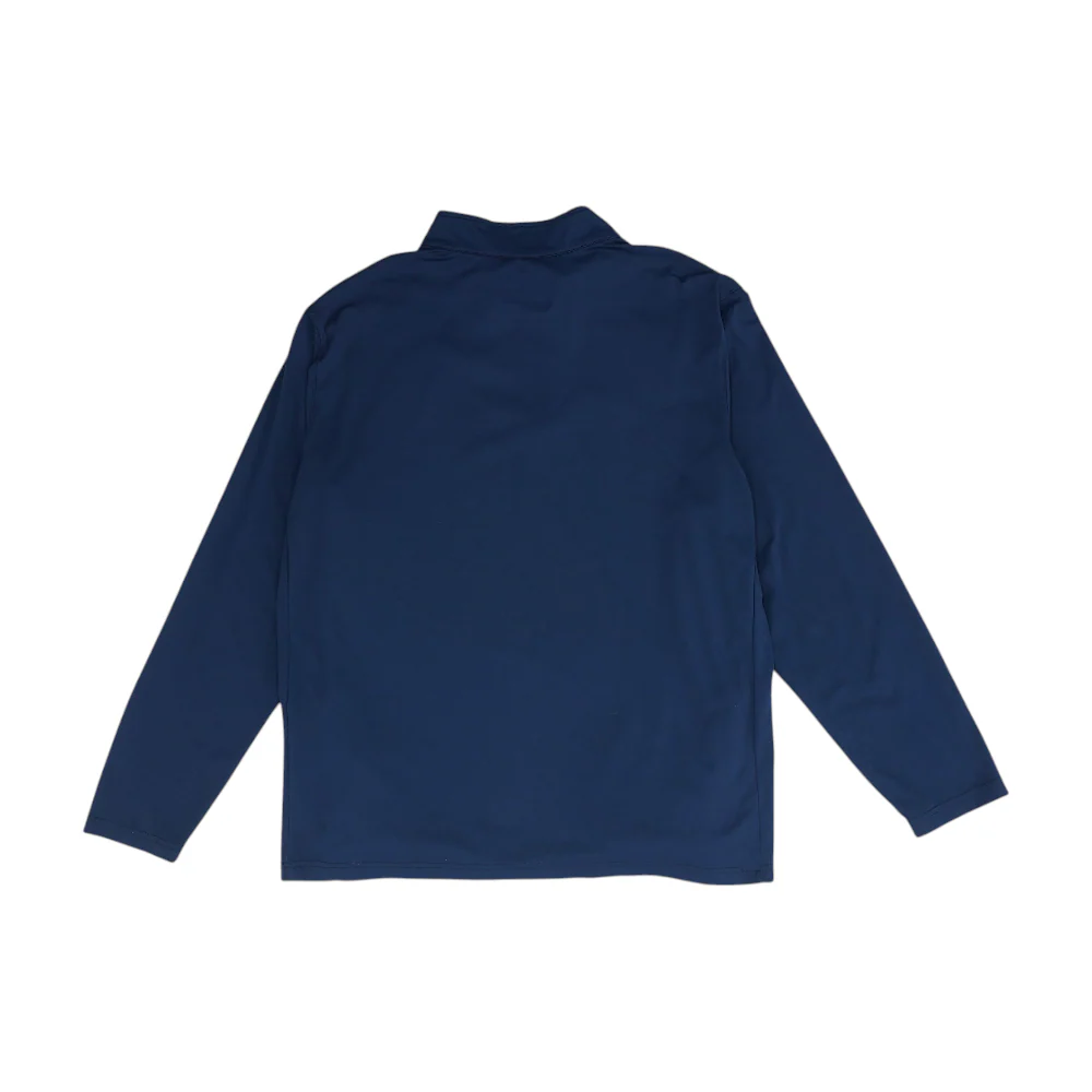 Navy Solid 1/4 Zip Pullover - Image 2