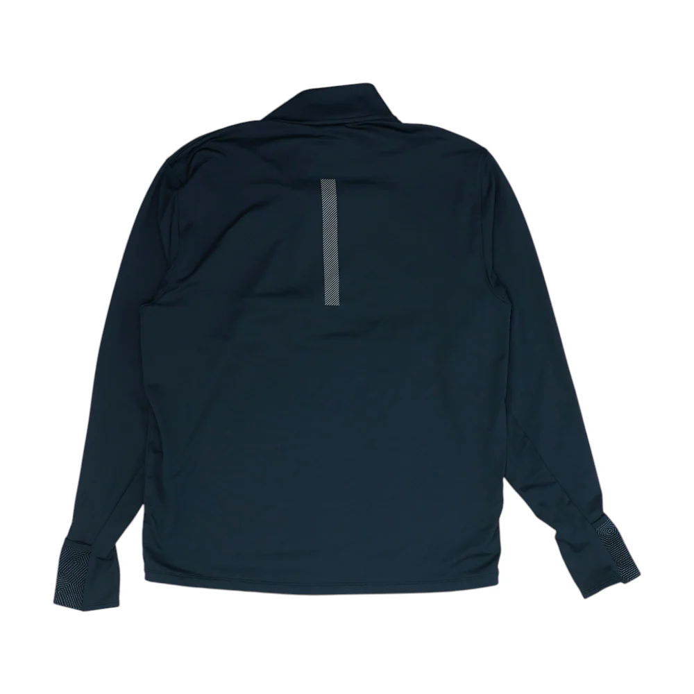Black Solid 1/4 Zip Pullover - Image 2