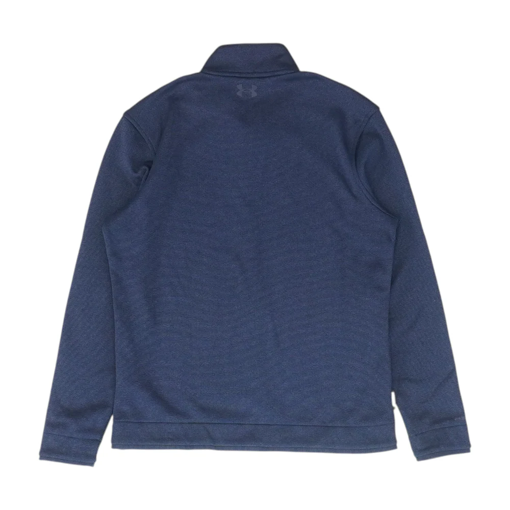 Navy Solid 1/4 Zip Pullover - Image 2