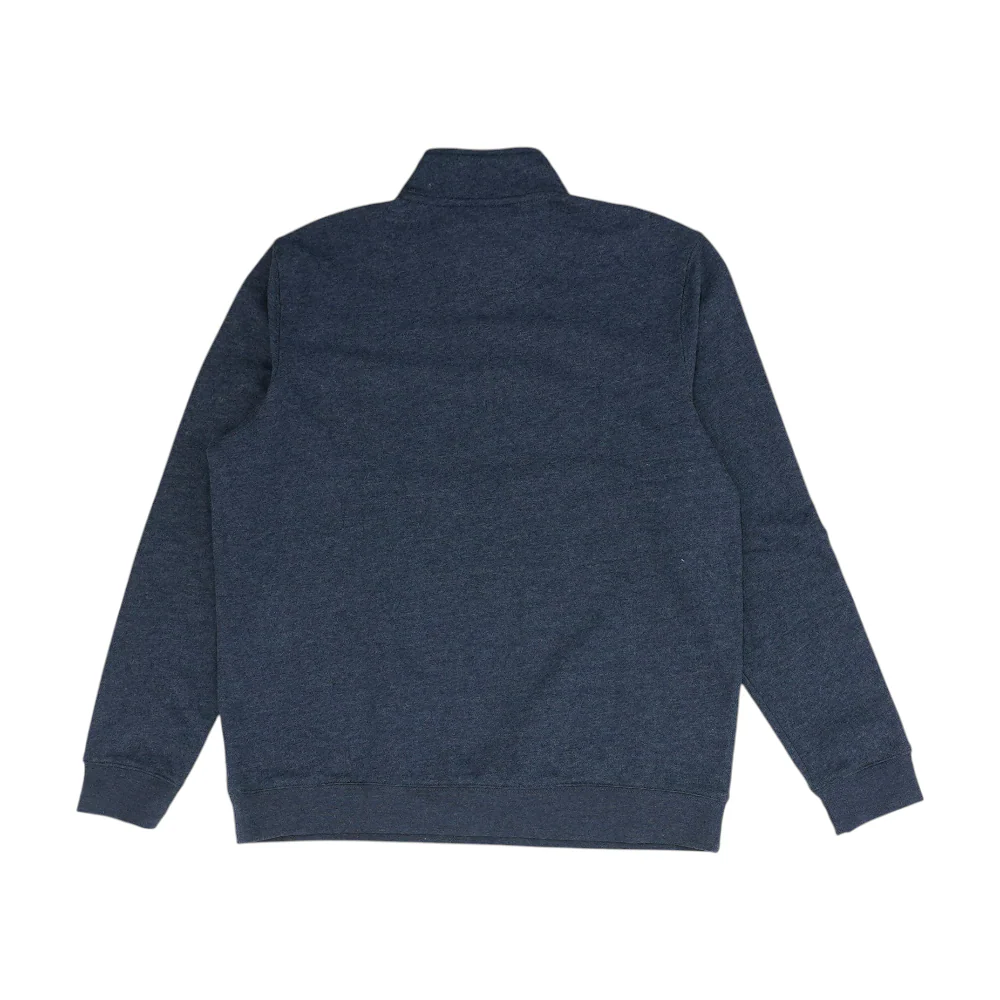 Blue Solid 1/4 Zip Pullover - Image 2
