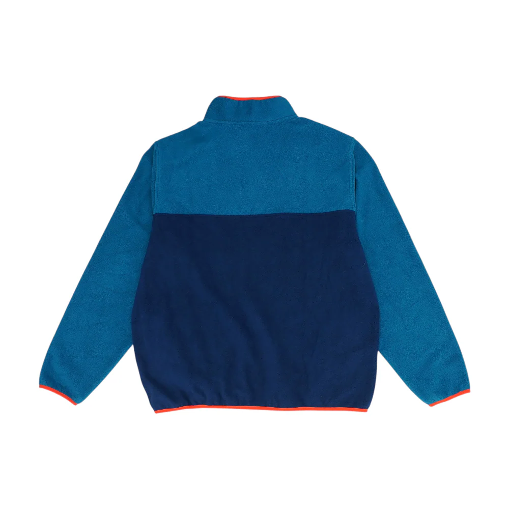Navy Color Block 1/4 Zip Pullover - Image 2