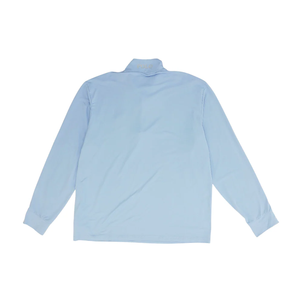 Blue Solid 1/4 Zip Pullover - Image 2