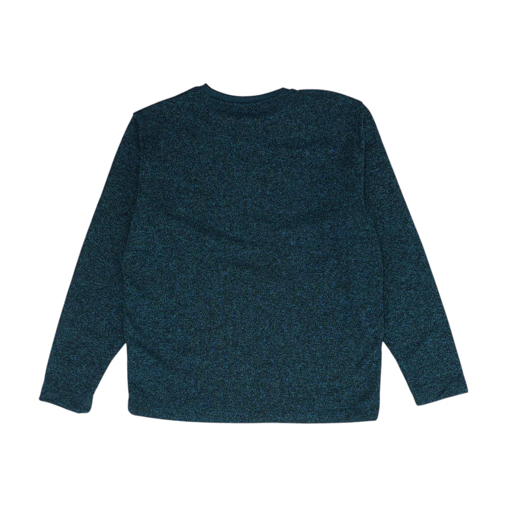 Teal Solid Sweatshirt Pullover - Image 2