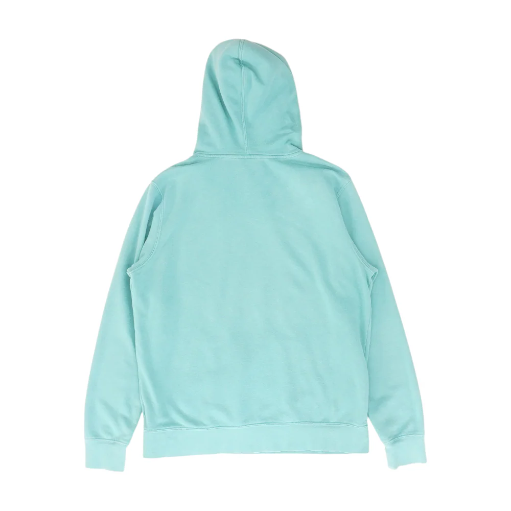 Blue Solid Hoodie Pullover - Image 2