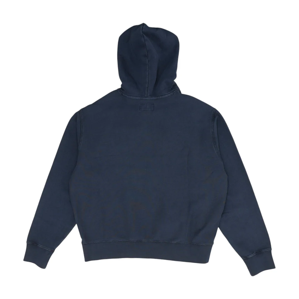 Navy Solid Hoodie Pullover - Image 2