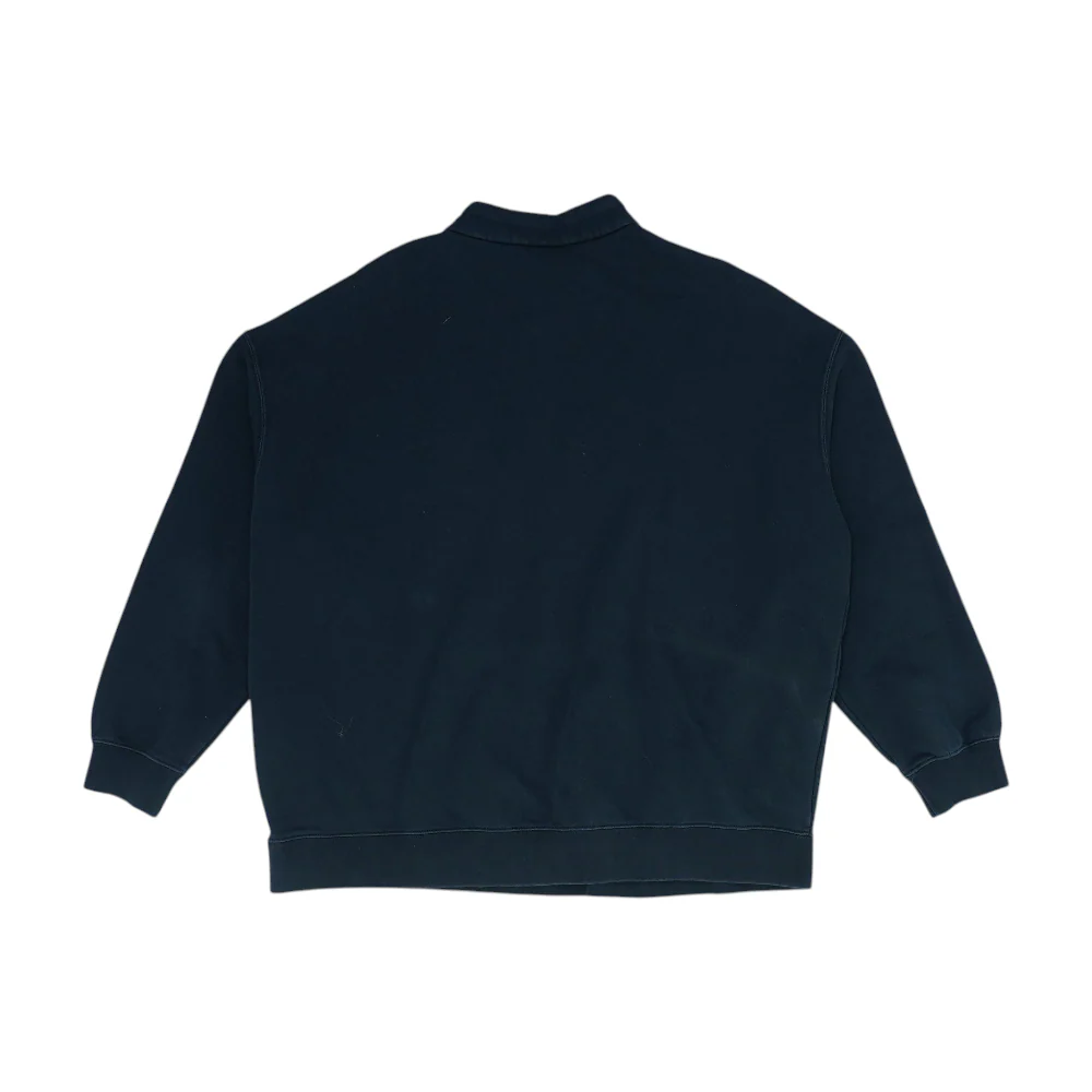 Black Solid 1/4 Zip Pullover - Image 2