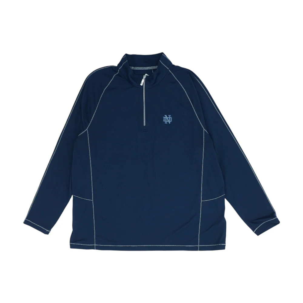 Navy Solid 1/4 Zip Pullover