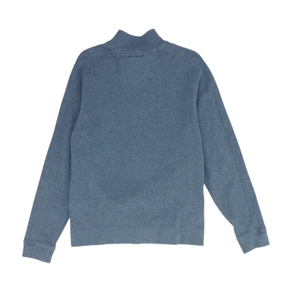 Blue Solid 1/4 Zip Pullover - Image 2