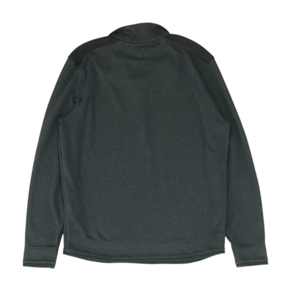 Gray Solid 1/4 Zip Pullover - Image 2
