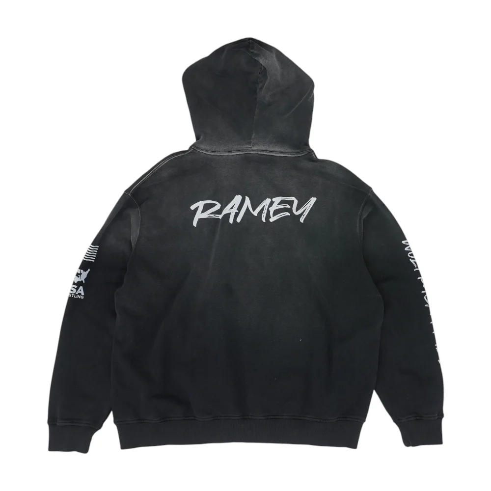 Black Solid Hoodie Pullover - Image 2