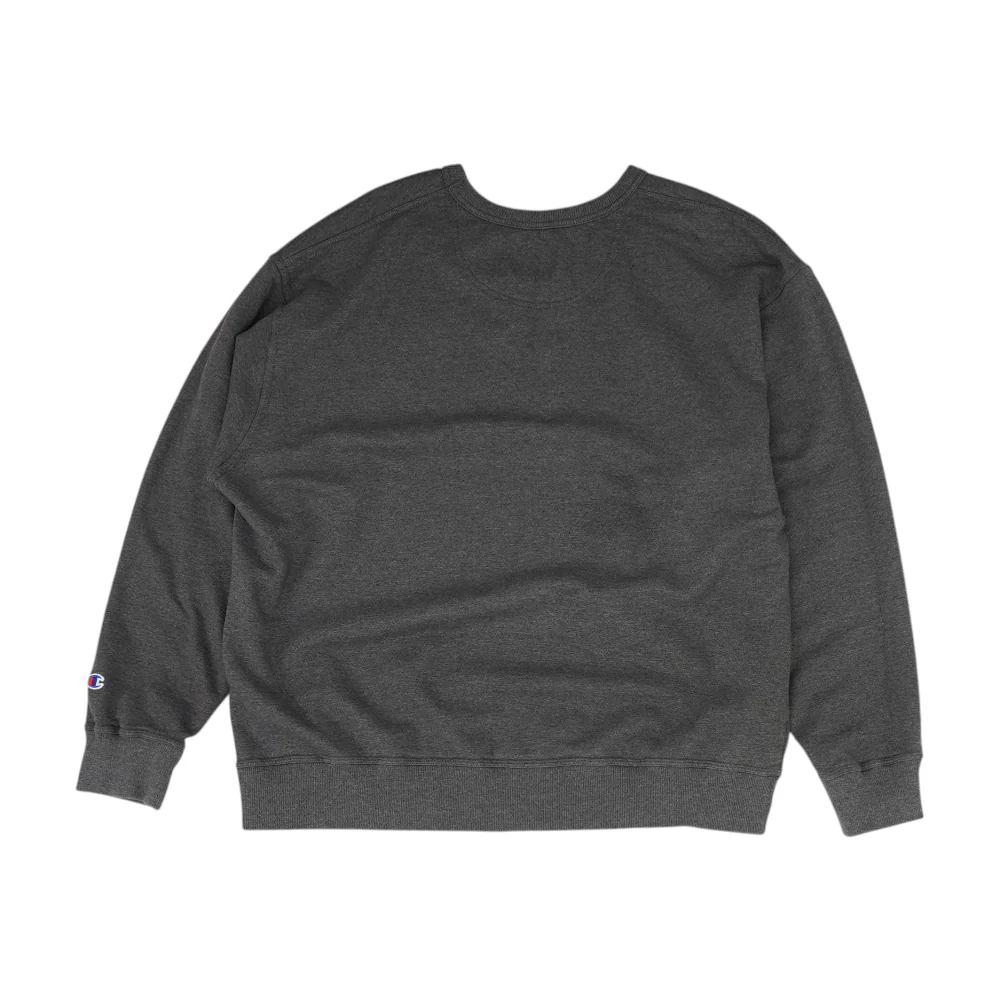 Gray Solid Sweatshirt Pullover - Image 2