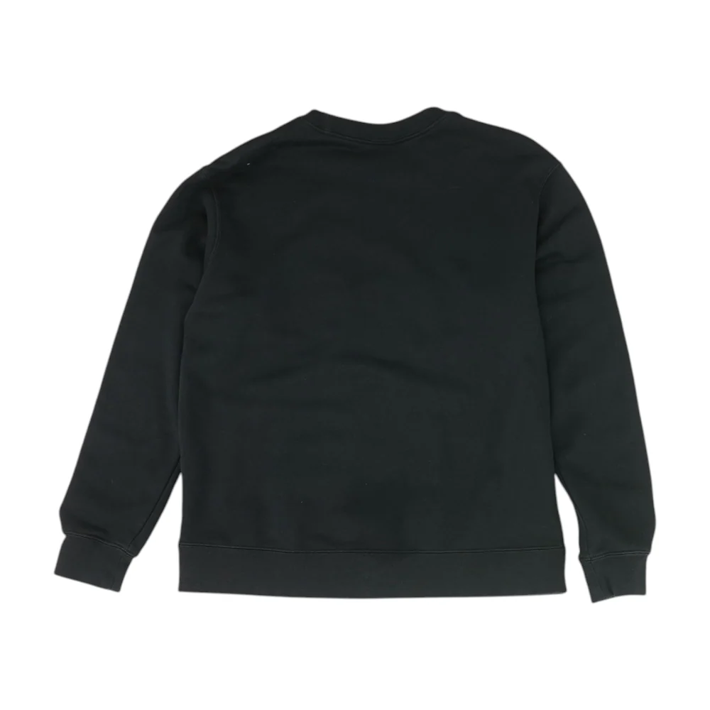 Black Solid Sweatshirt Pullover - Image 2