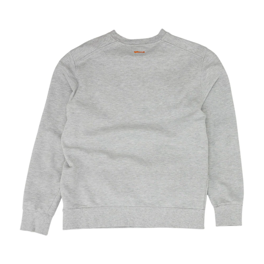 Gray Solid Sweatshirt Pullover - Image 2