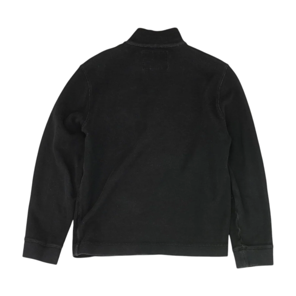 Black Solid 1/4 Zip Pullover - Image 2