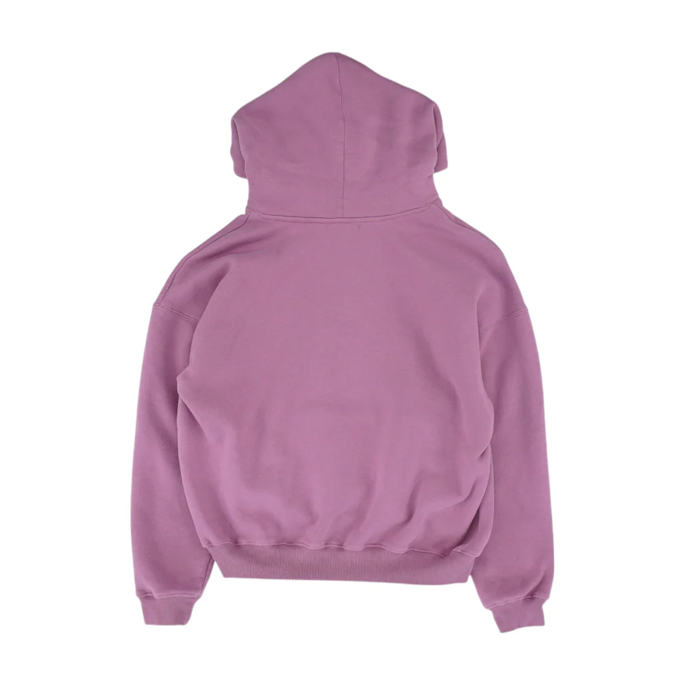 Pink Solid Hoodie Pullover - Image 2