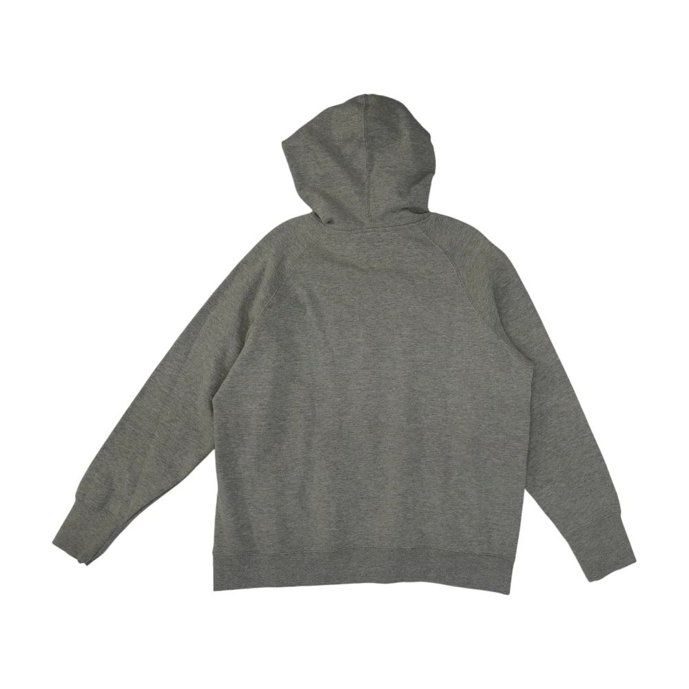 Gray Solid Hoodie Pullover - Image 2